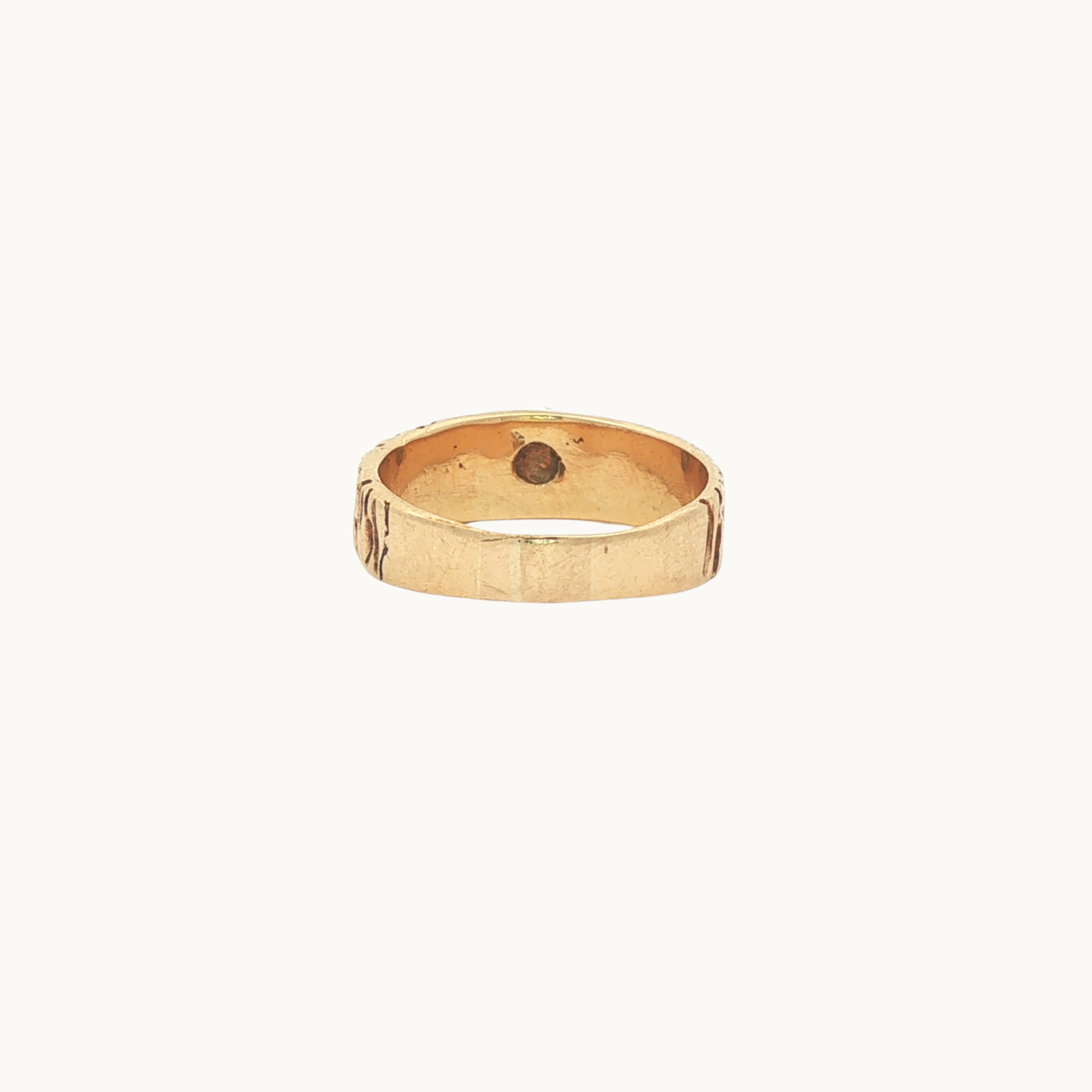 Bague Solitaire en Or jaune 10K avec Diamant