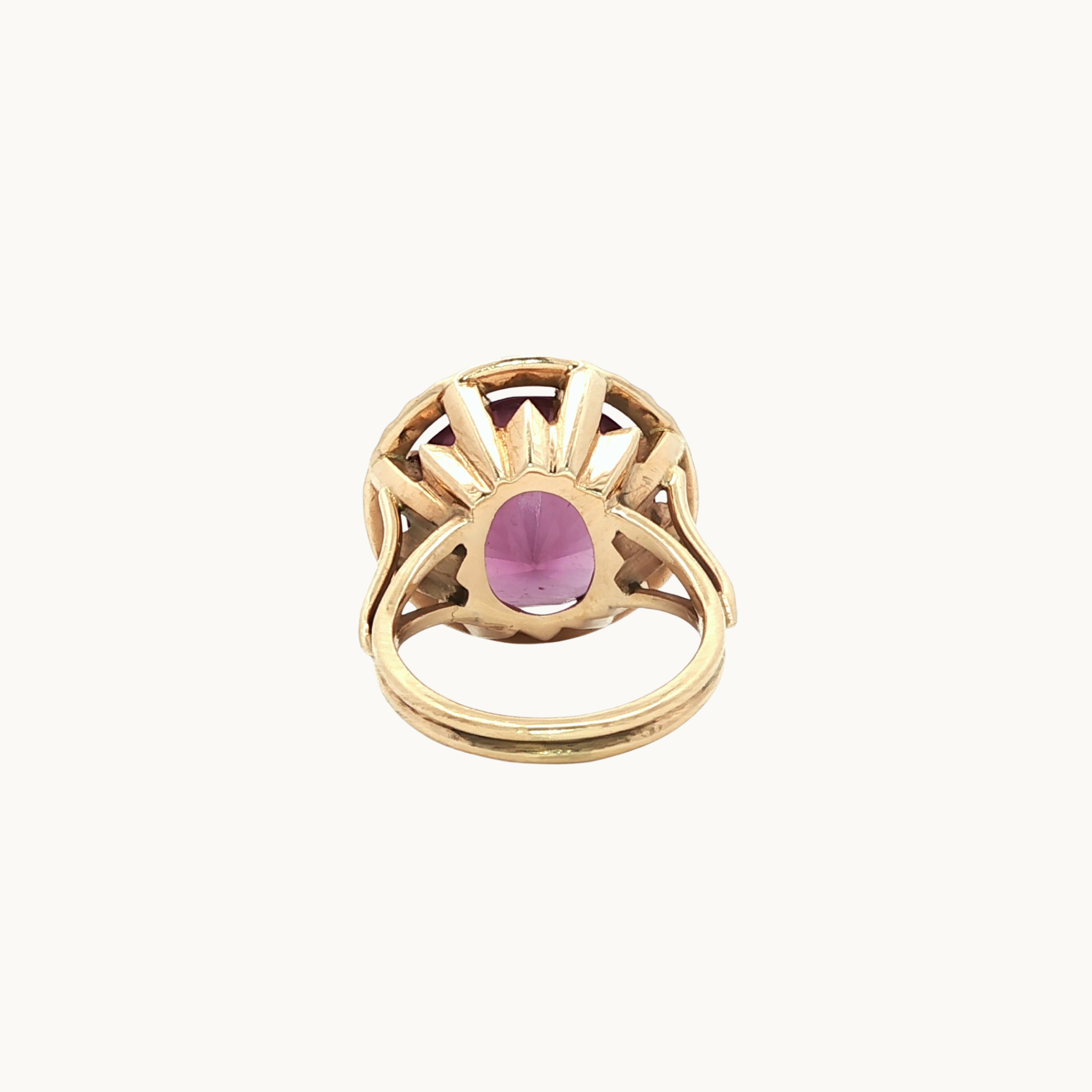 Bague Cocktail en Or jaune 10K avec Alexandrite