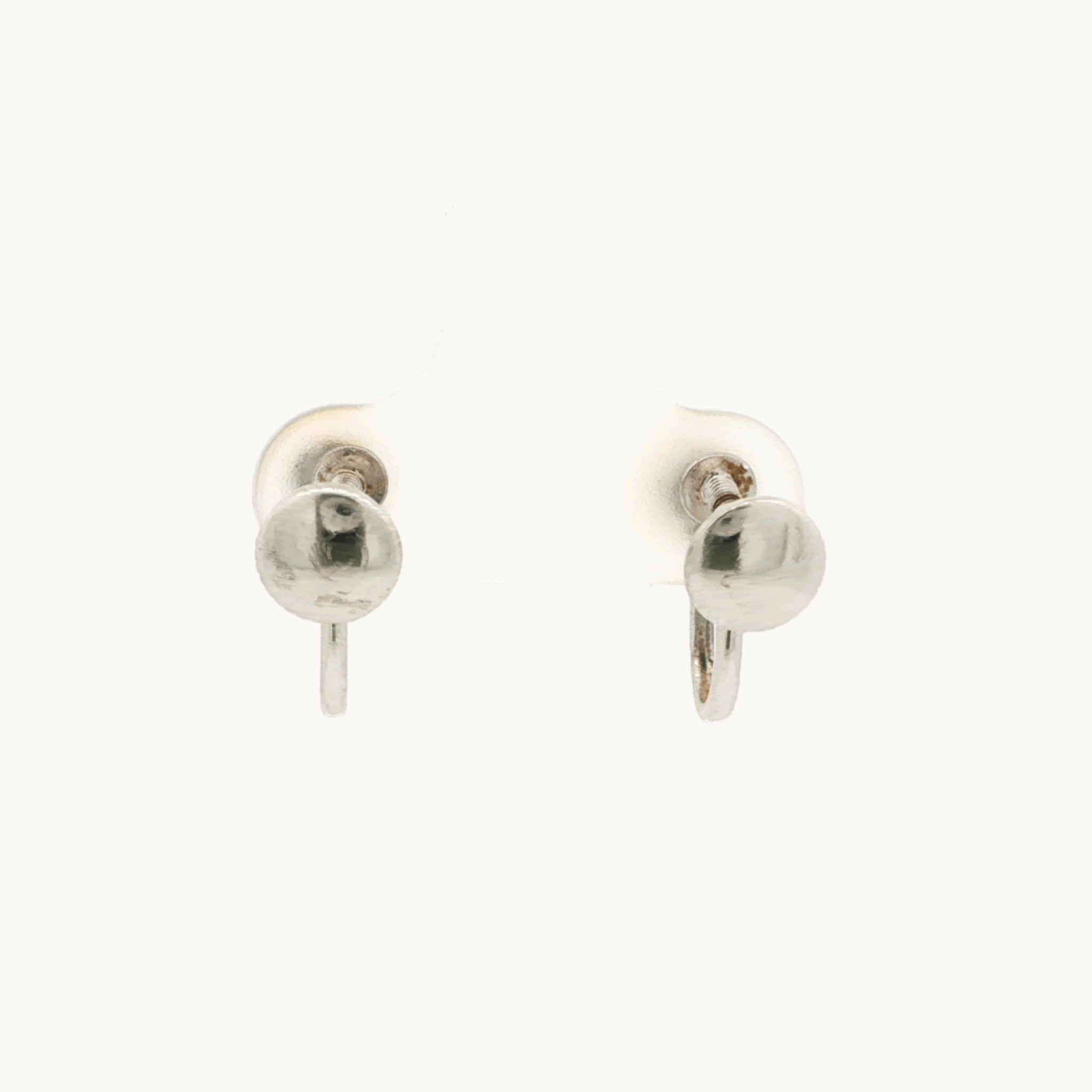 Boucles d'oreilles en Or blanc 10K avec Perles Akoya