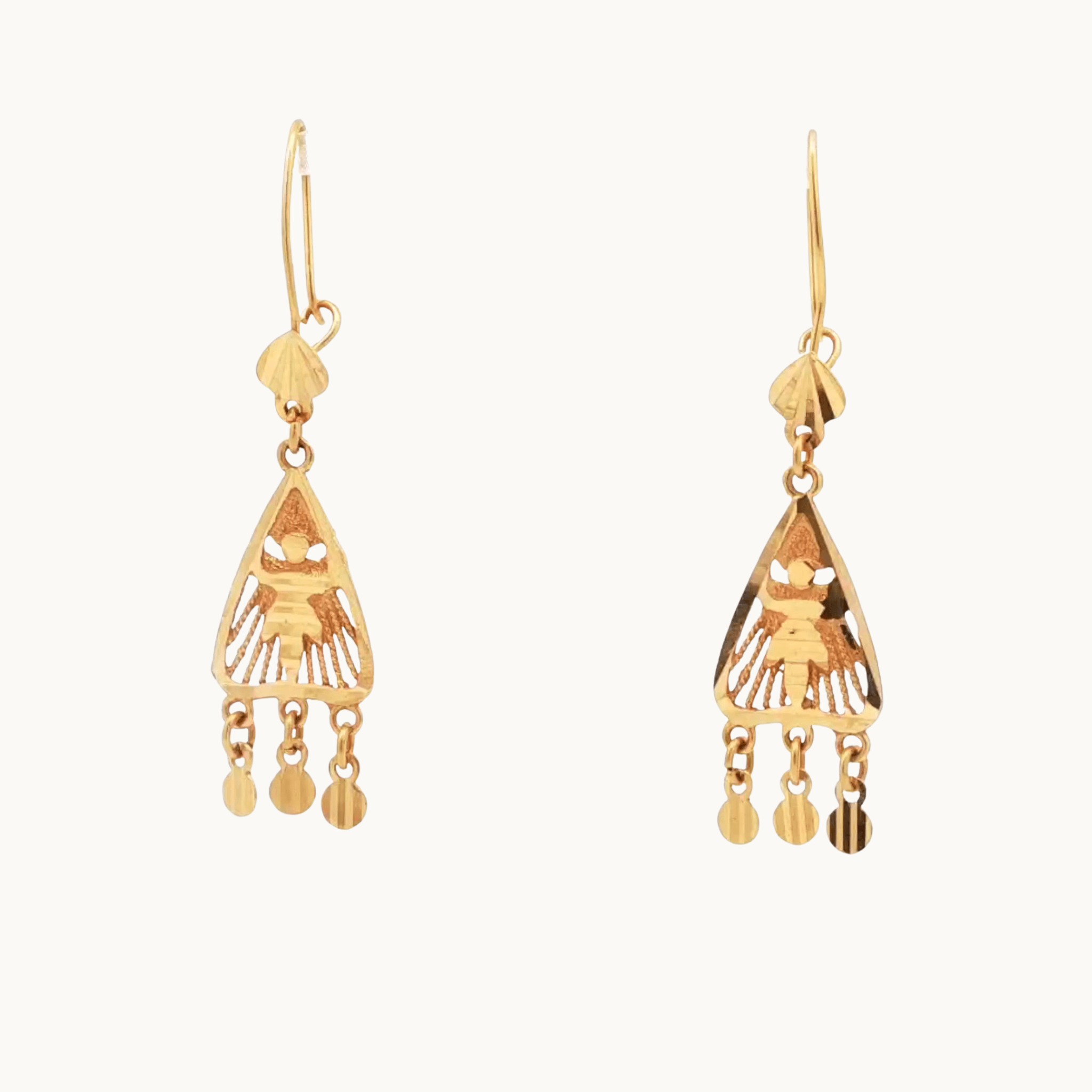 Parure de Bijoux en Or 22K avec Motif Filigrane