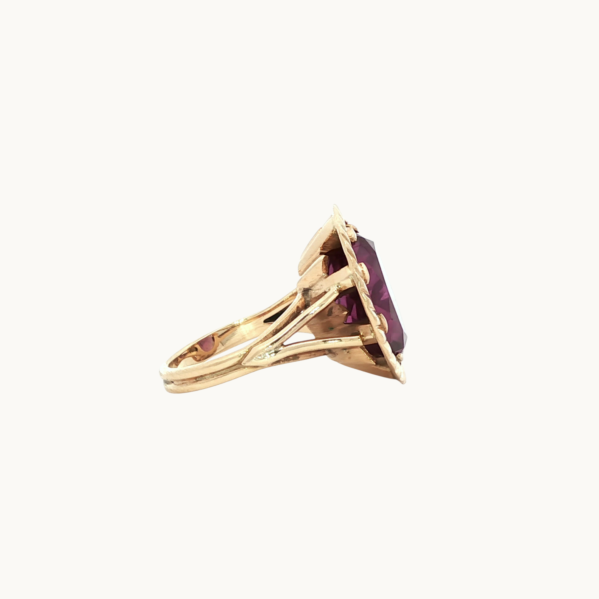 Bague Cocktail en Or jaune 10K avec Alexandrite