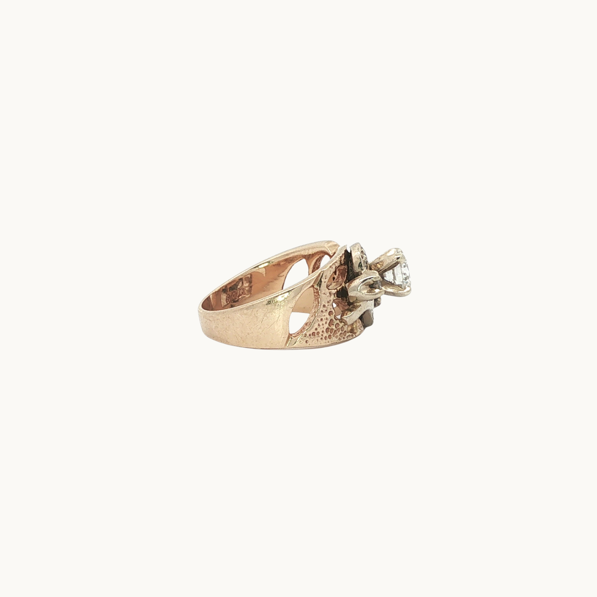 Cocktail Ring in 10K Yellow Gold with Diamonds