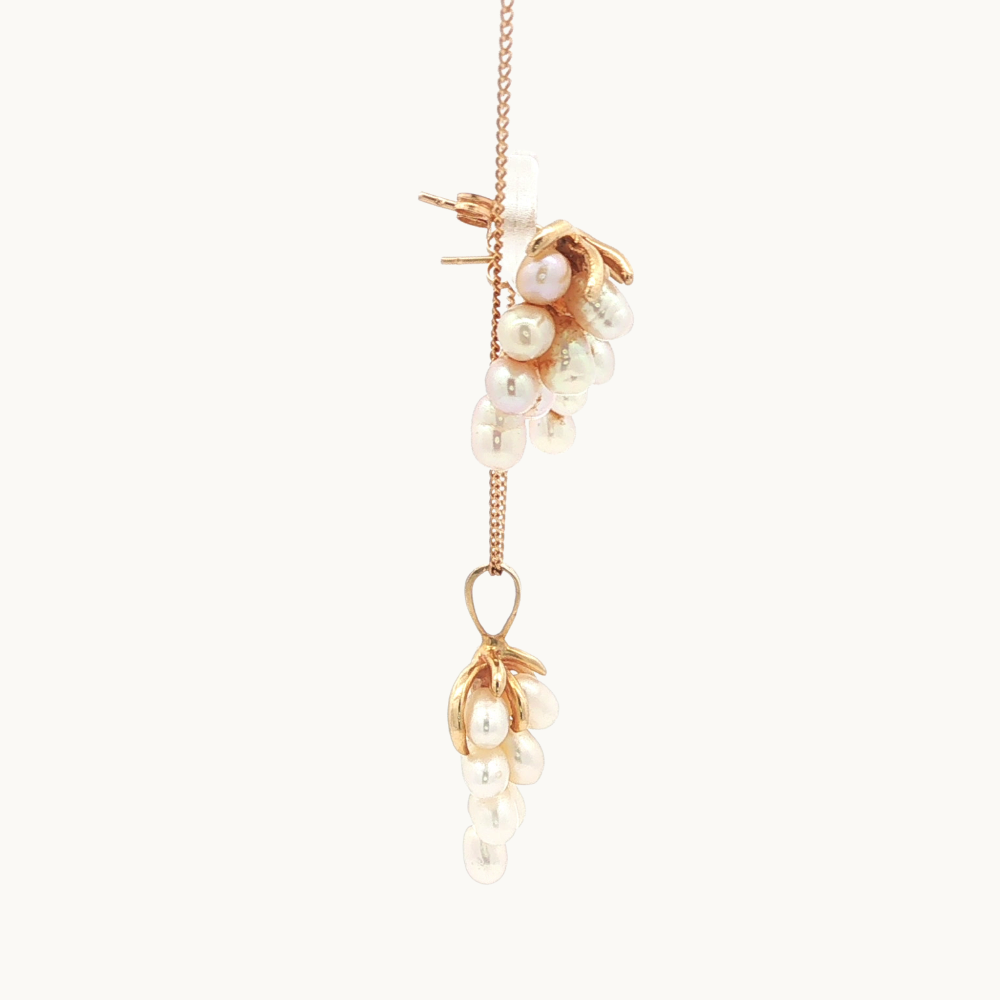 Parure de bijoux en Or jaune 14K avec Perles d'eau douce