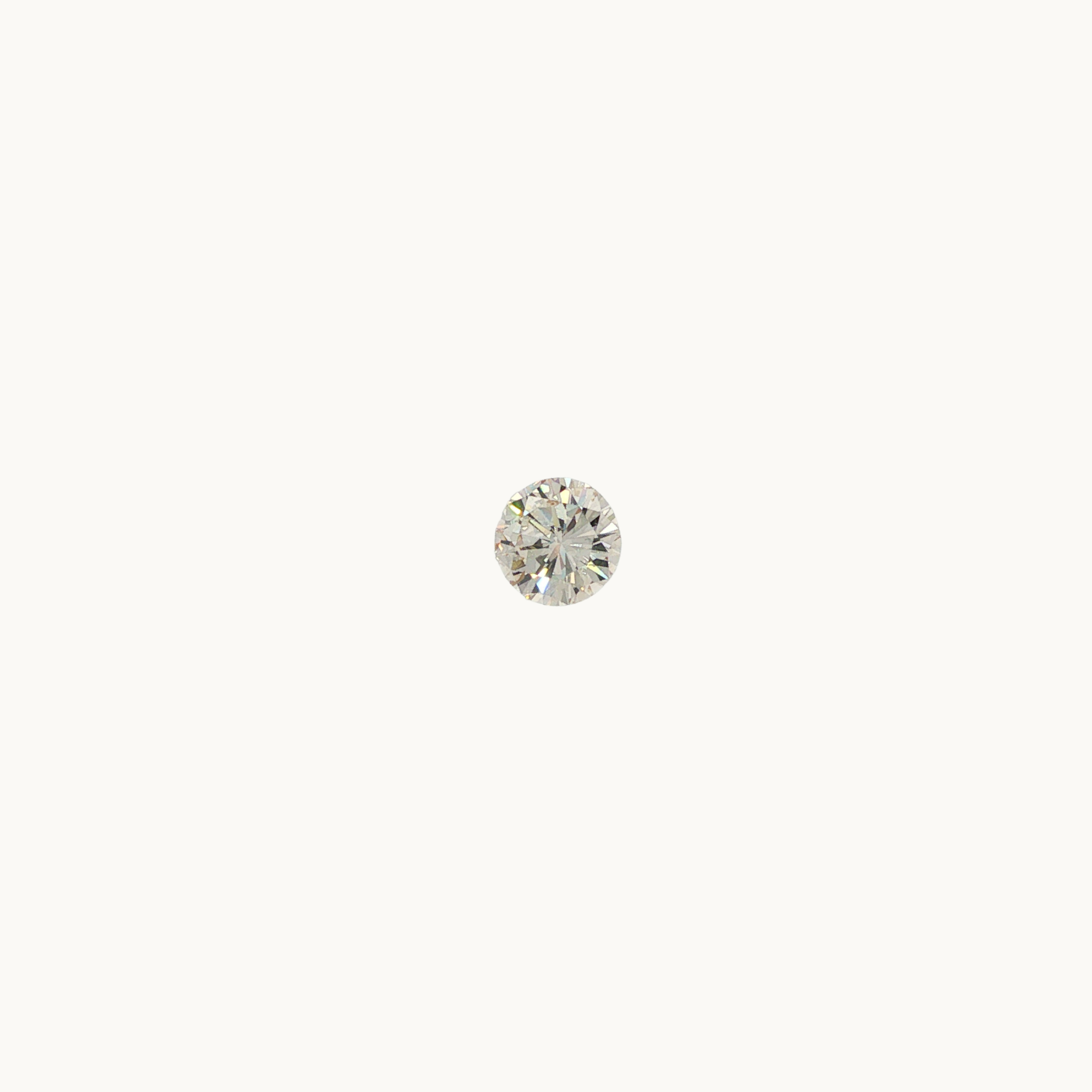 Diamant Naturel Incolore Rond Brillant de 0.80 carat