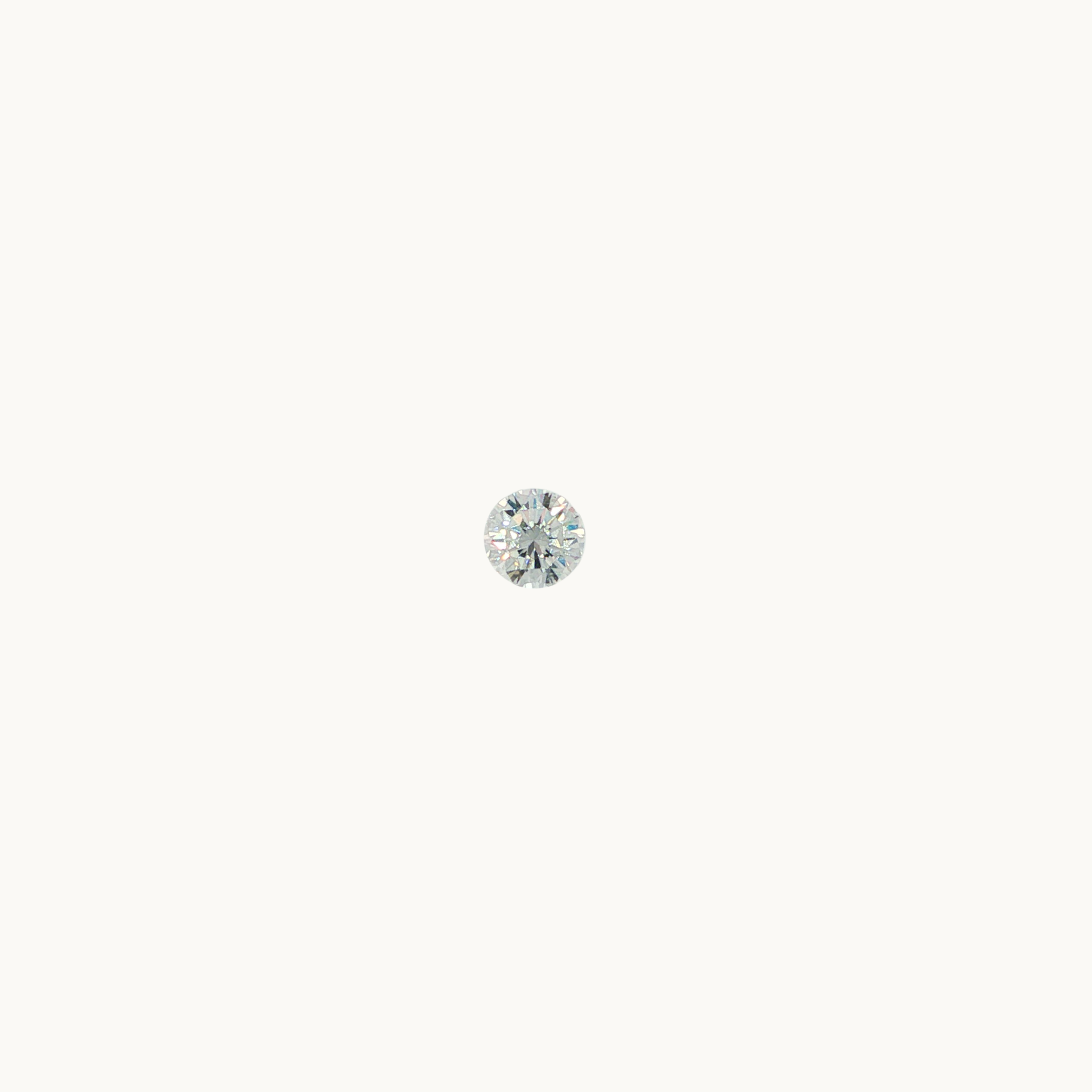 Diamant Naturel Incolore Rond Brillant de 0.41 carat