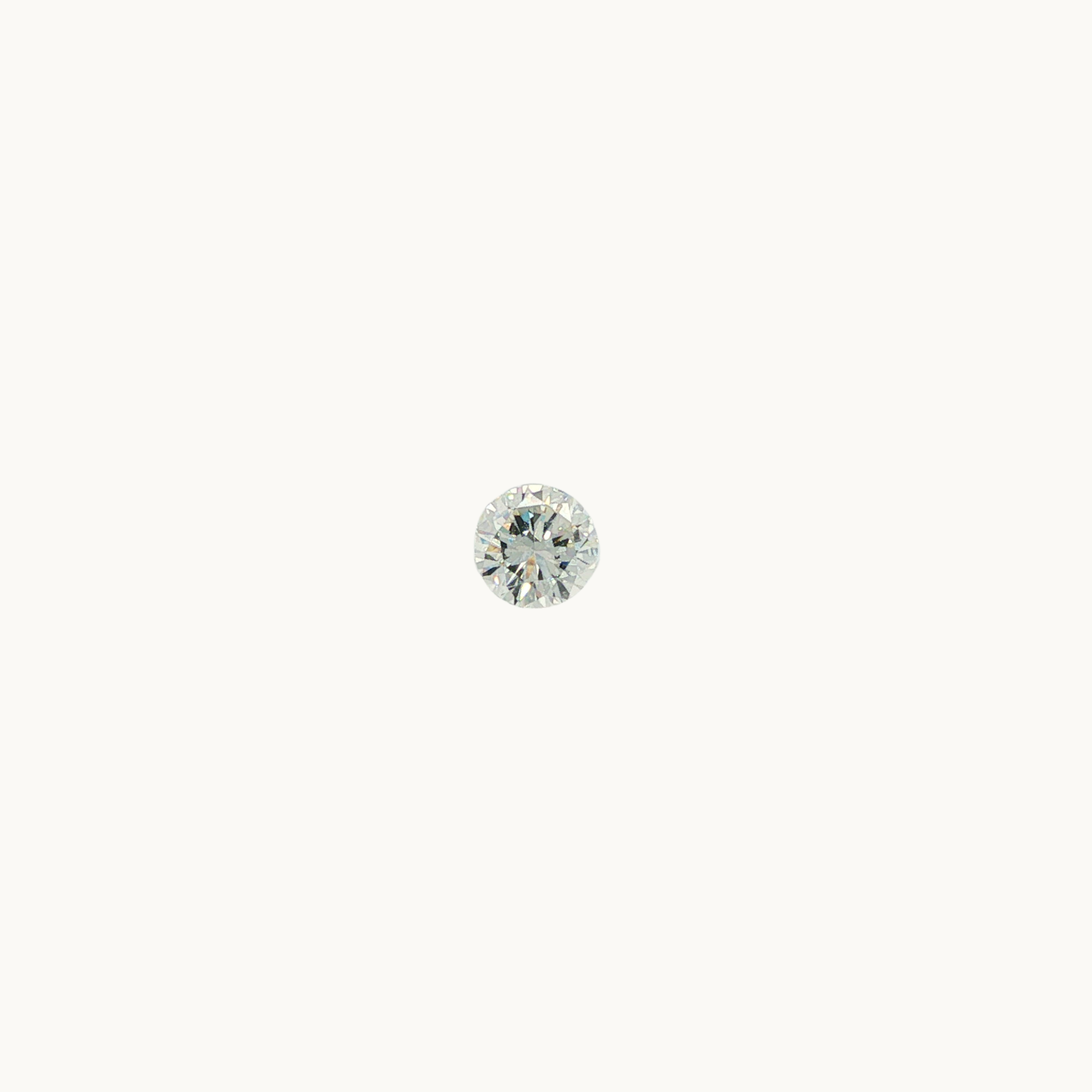 Diamant Naturel Incolore Rond Brillant de 0.57 carat