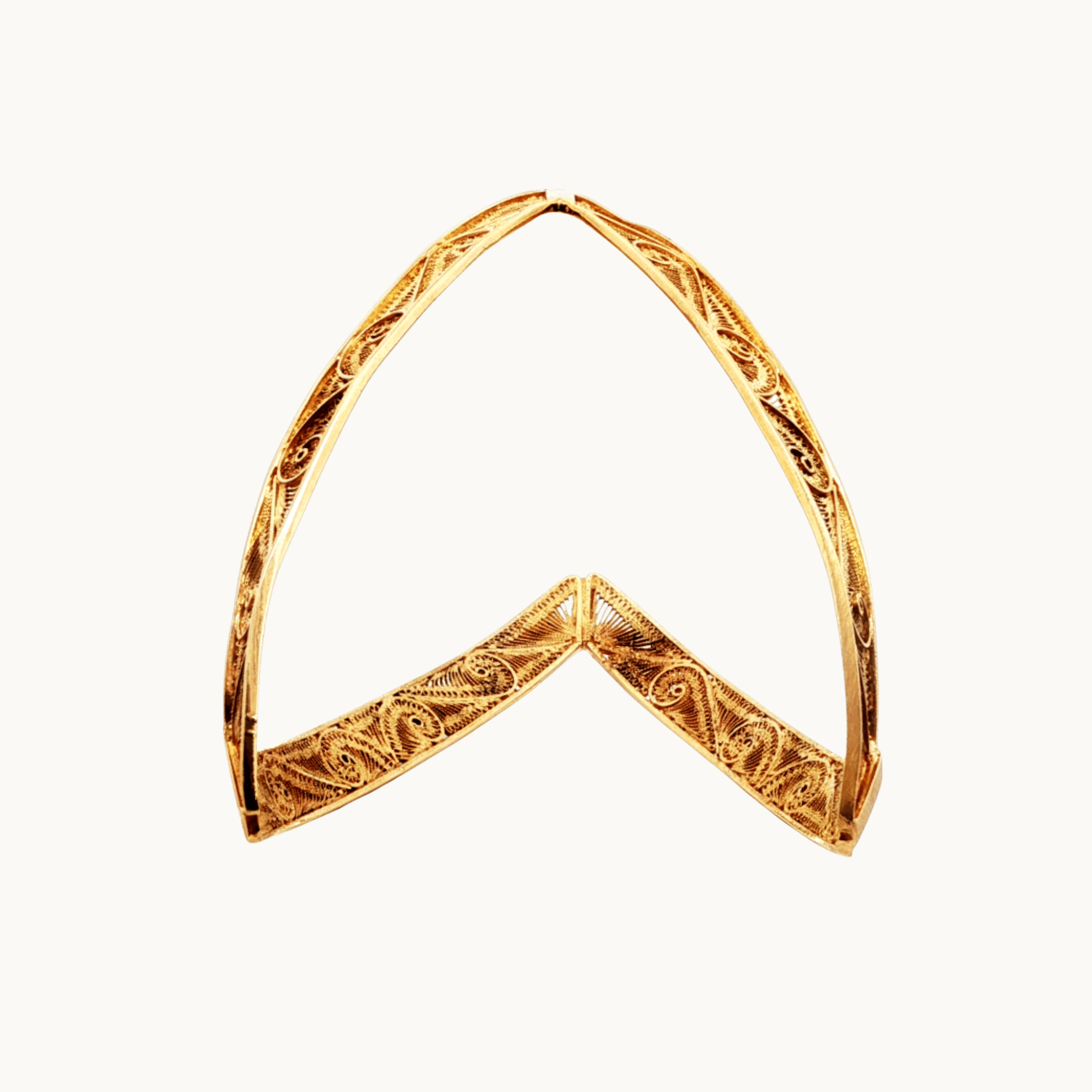 18K Yellow Gold Filigree Fancy Bracelet
