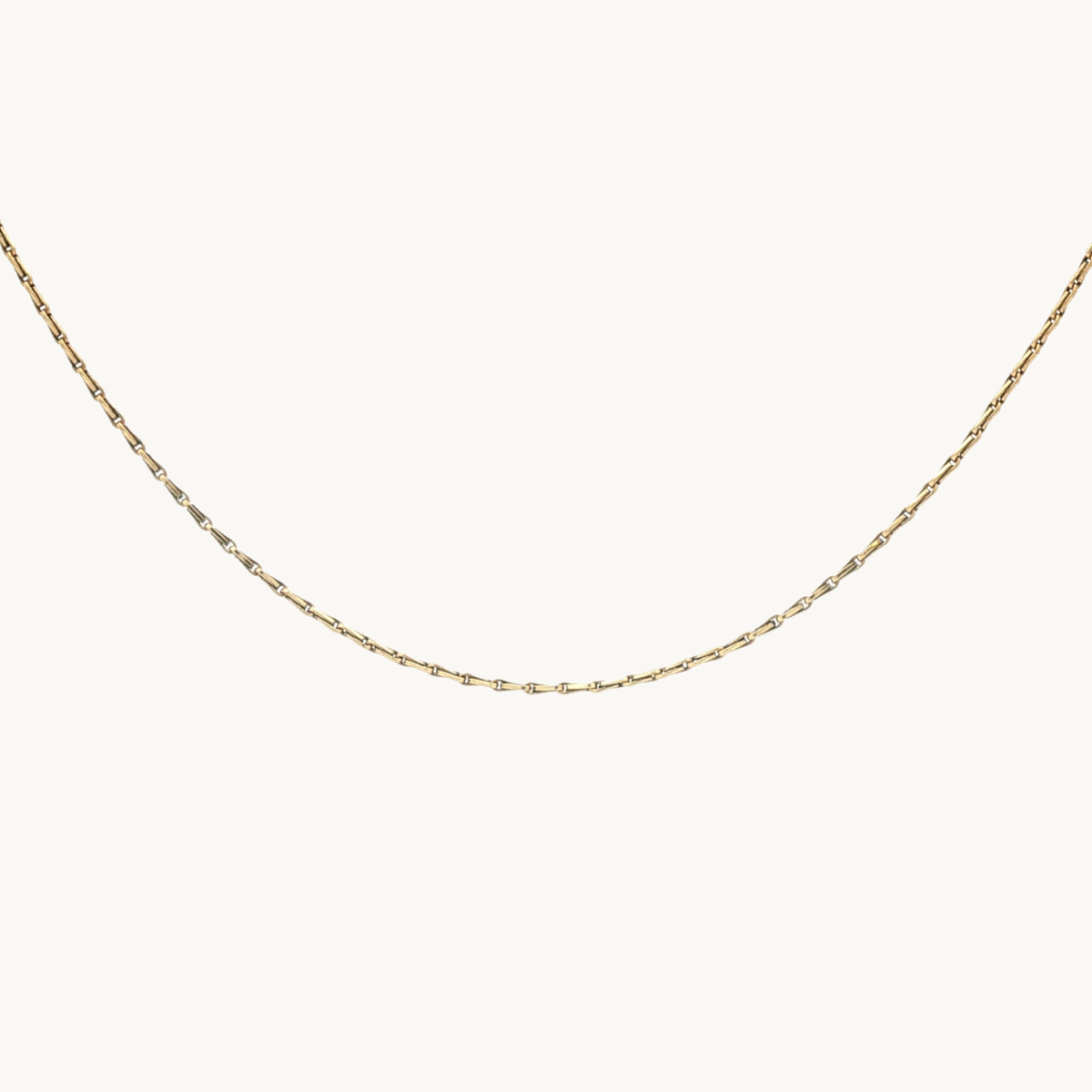 Collier Chaîne à Mailles Fines en Or jaune 14K