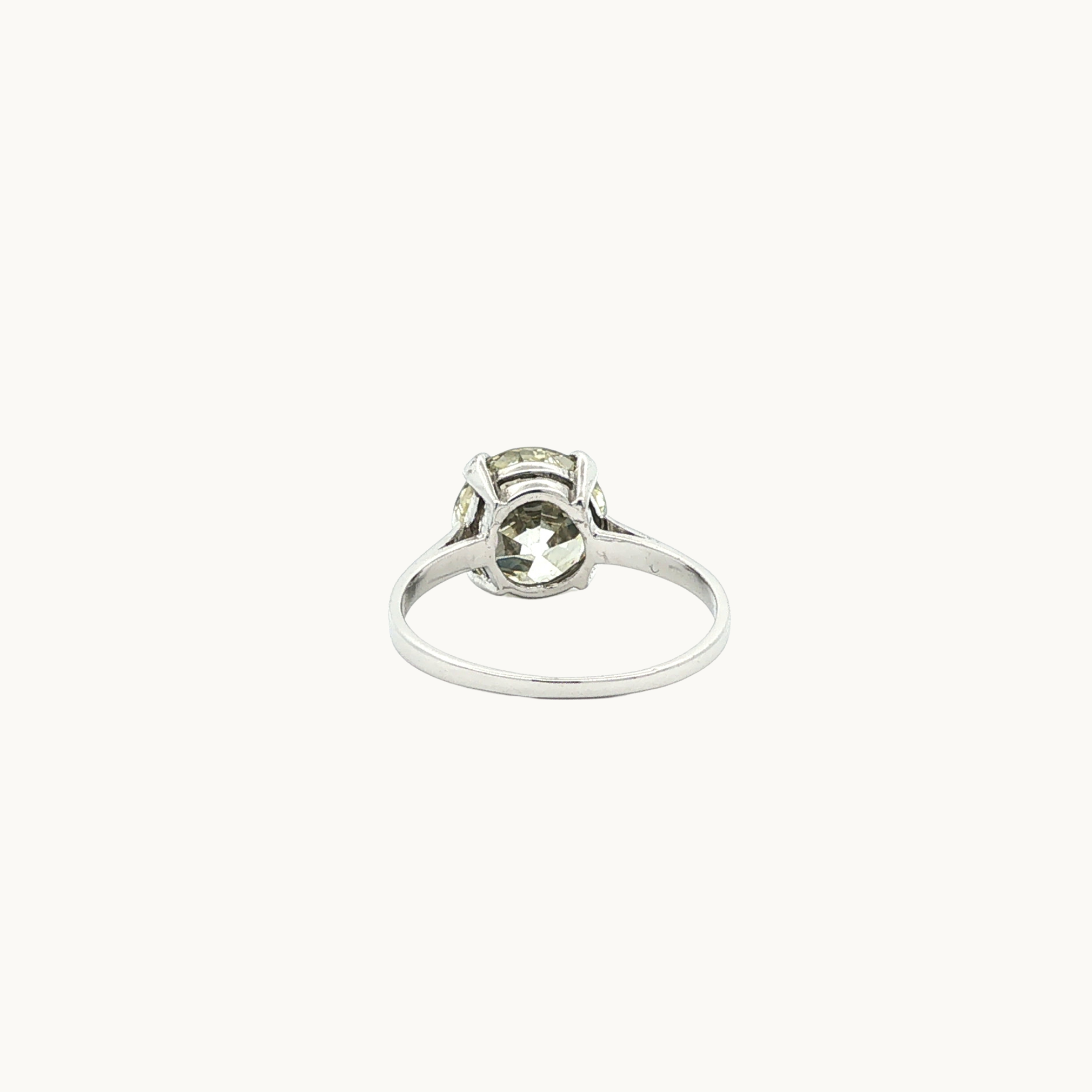 Bague Solitaire en Or blanc 18K avec Diamant