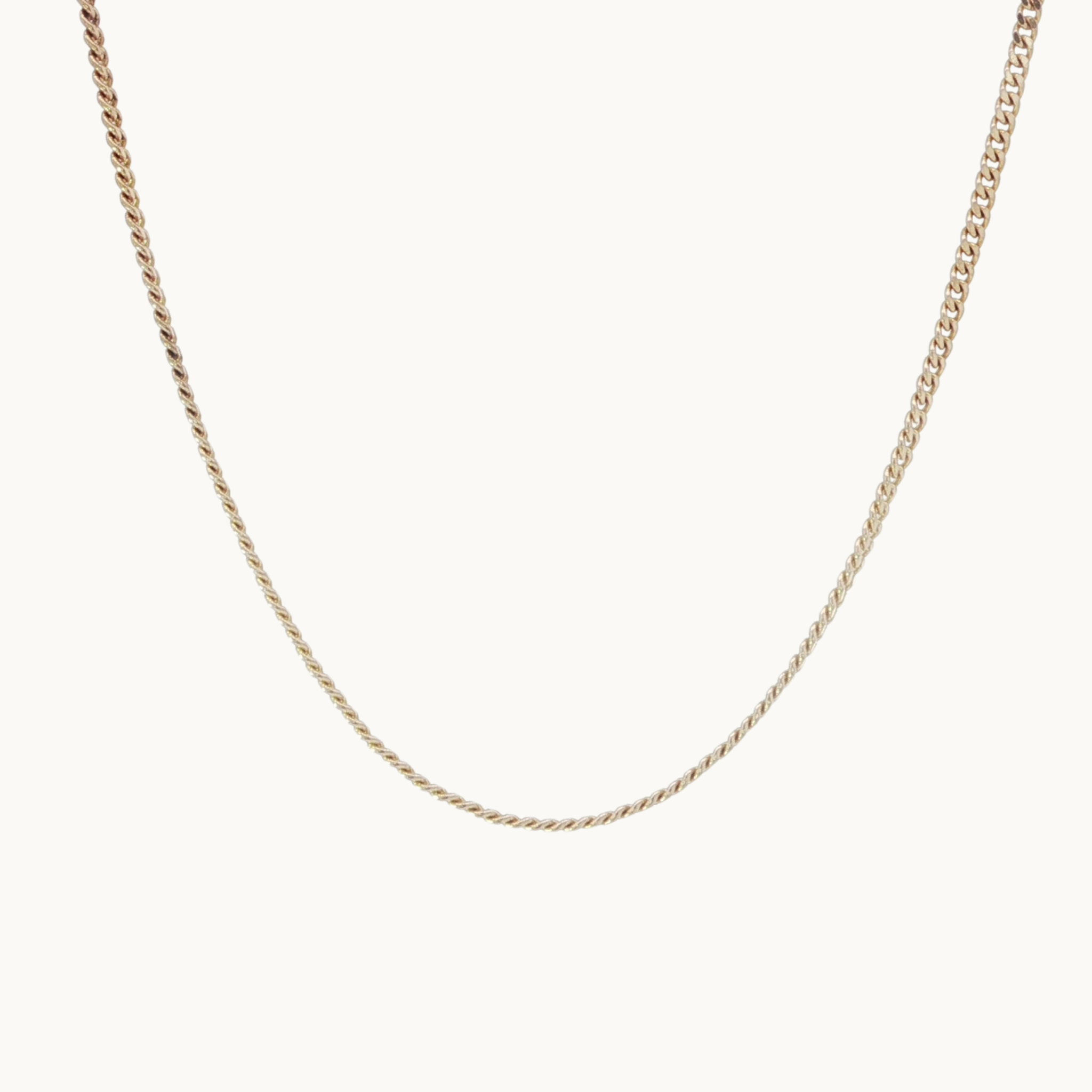 10K Yellow Gold Fine Gourmette Chain