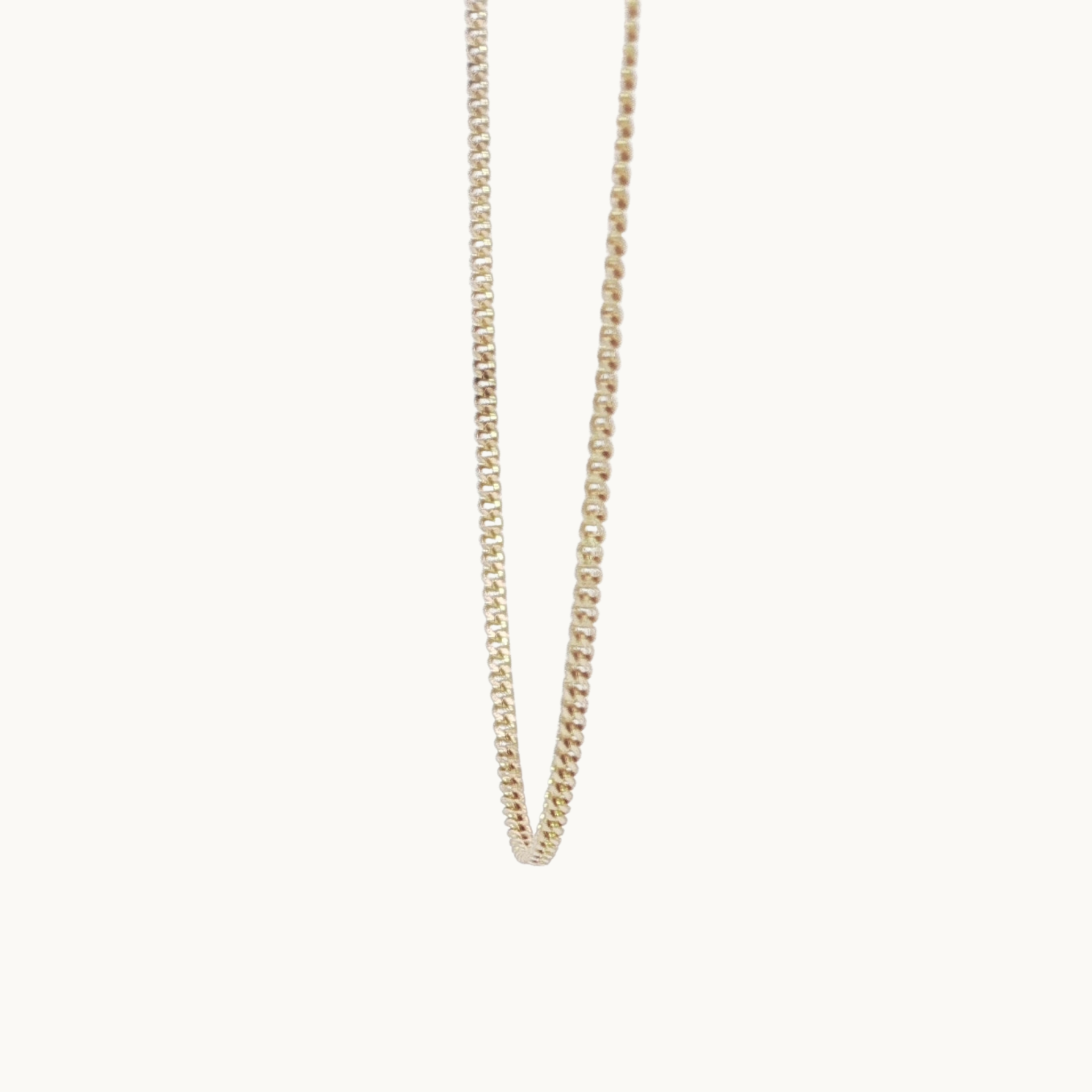 10K Yellow Gold Fine Gourmette Chain