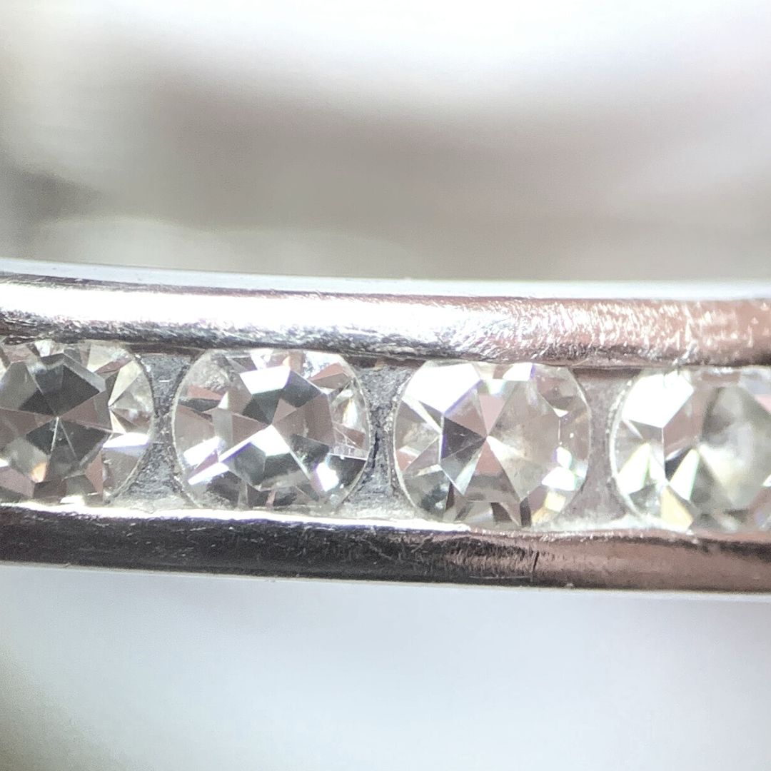 Jonc éternité or blanc 18K et diamants 0.34 carat